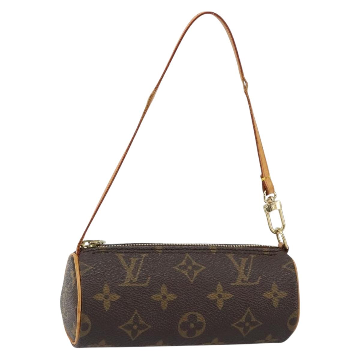 LOUIS VUITTON Monogram Papillon Pouch LV Auth 142952