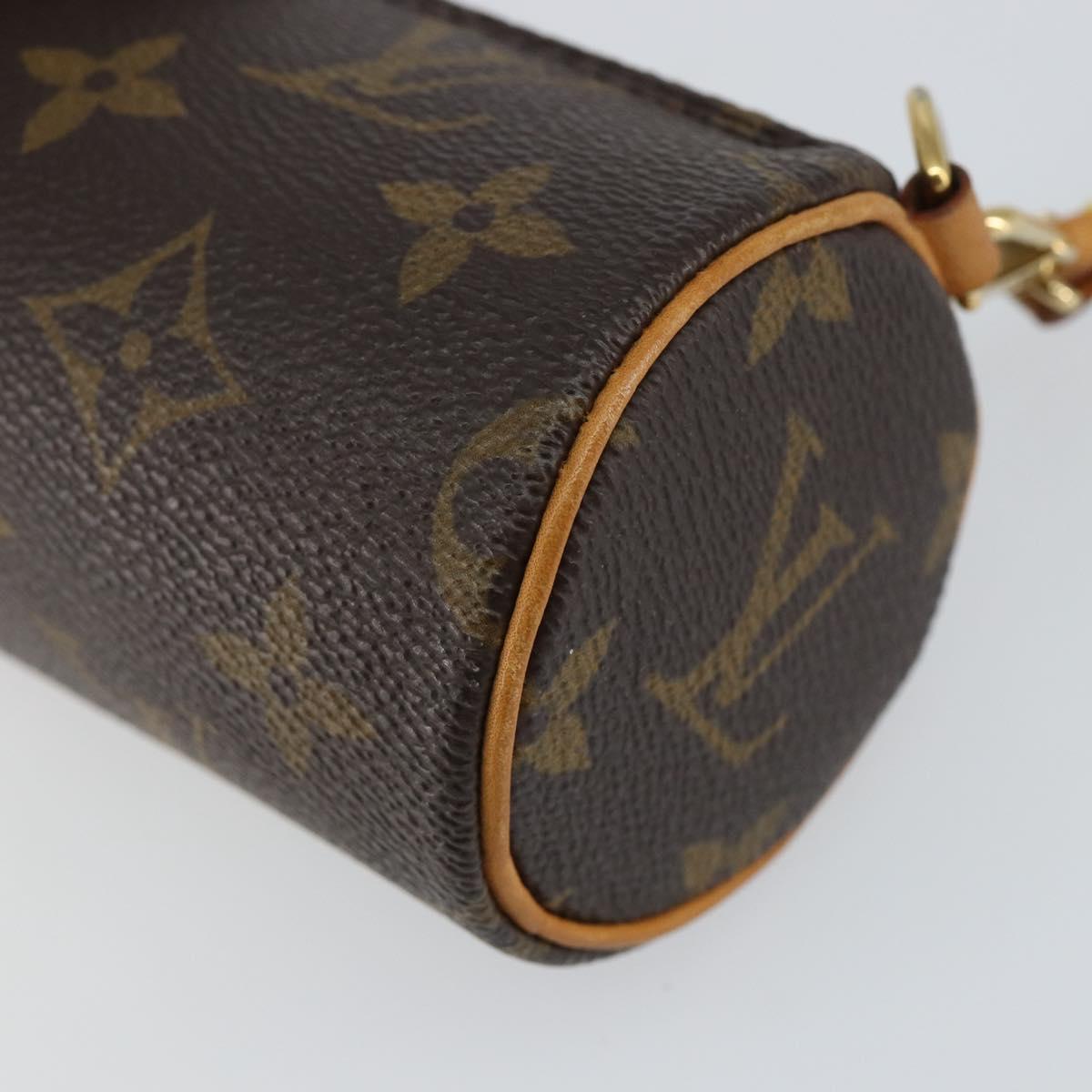 LOUIS VUITTON Monogram Papillon Pouch LV Auth 142952