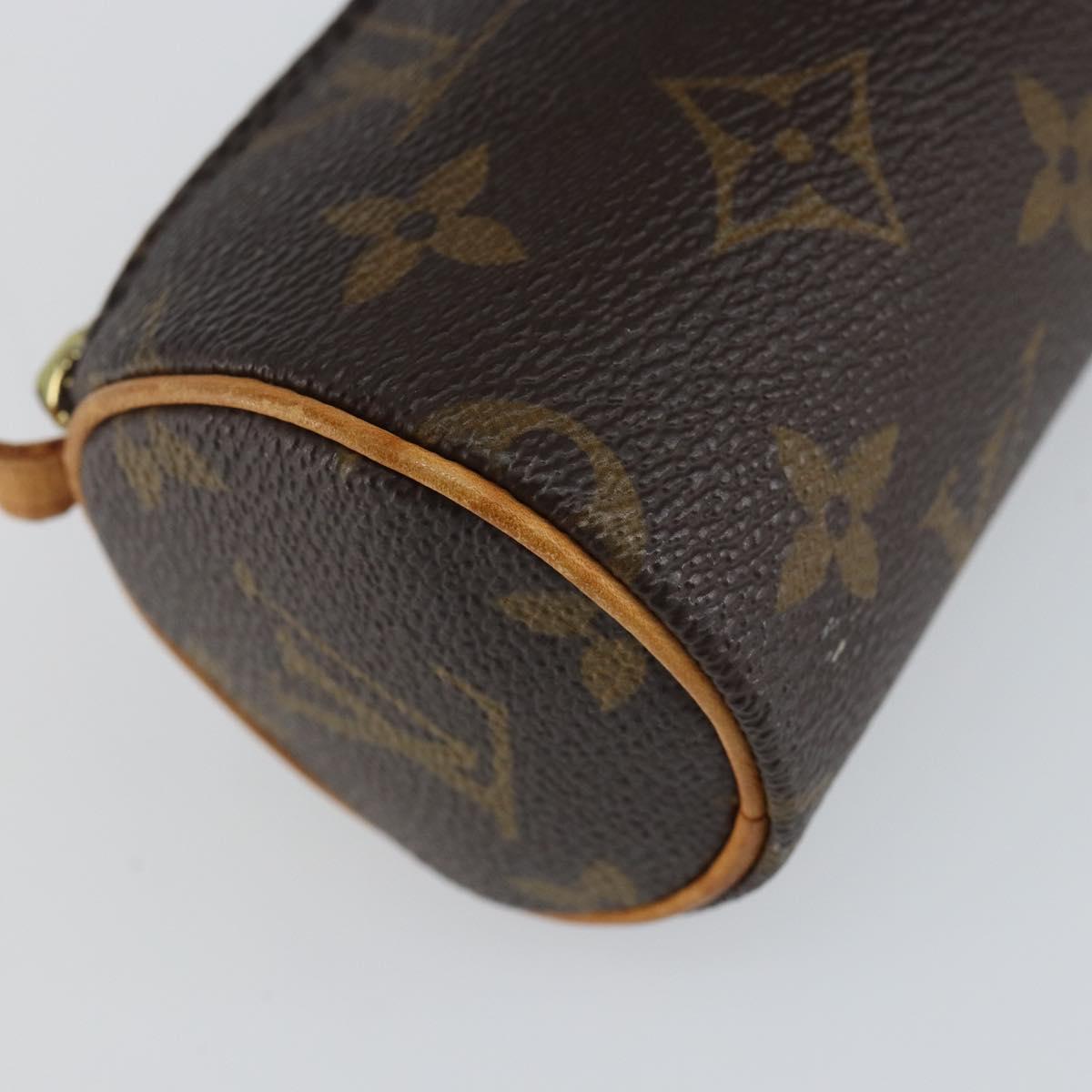 LOUIS VUITTON Monogram Papillon Pouch LV Auth 142952