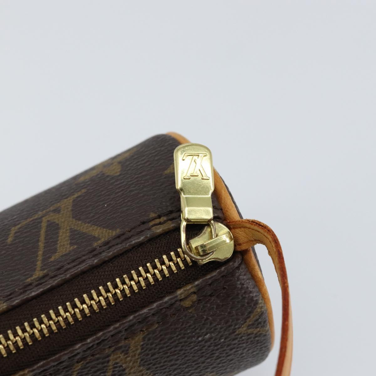 LOUIS VUITTON Monogram Papillon Pouch LV Auth 142952