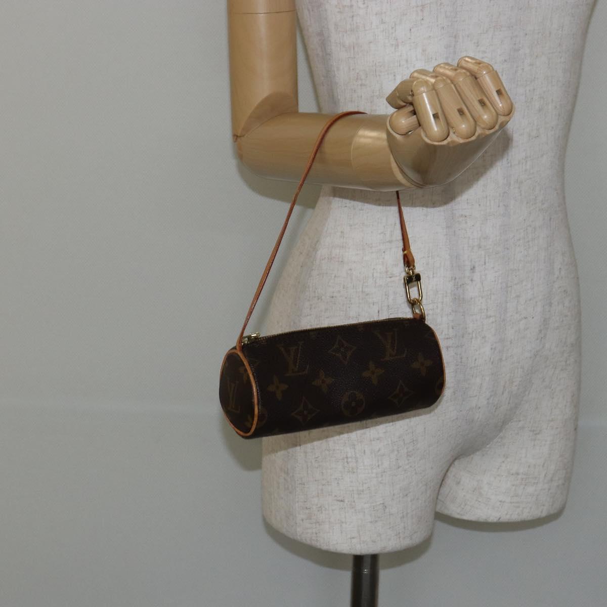 LOUIS VUITTON Monogram Papillon Pouch LV Auth 142952