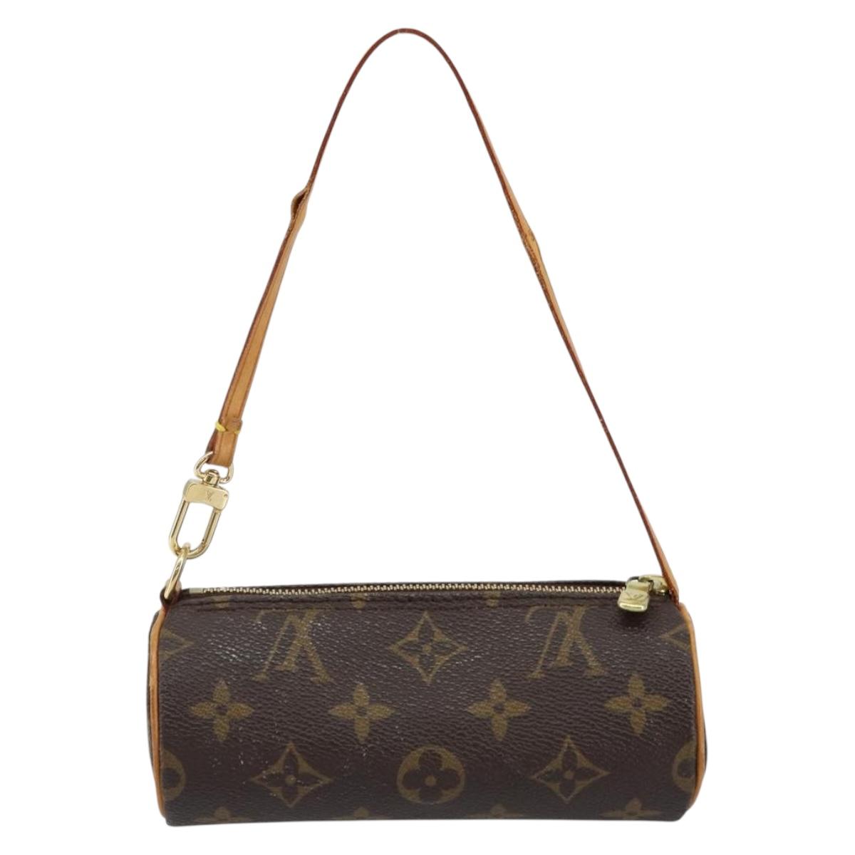 LOUIS VUITTON Monogram Papillon Pouch LV Auth 142952