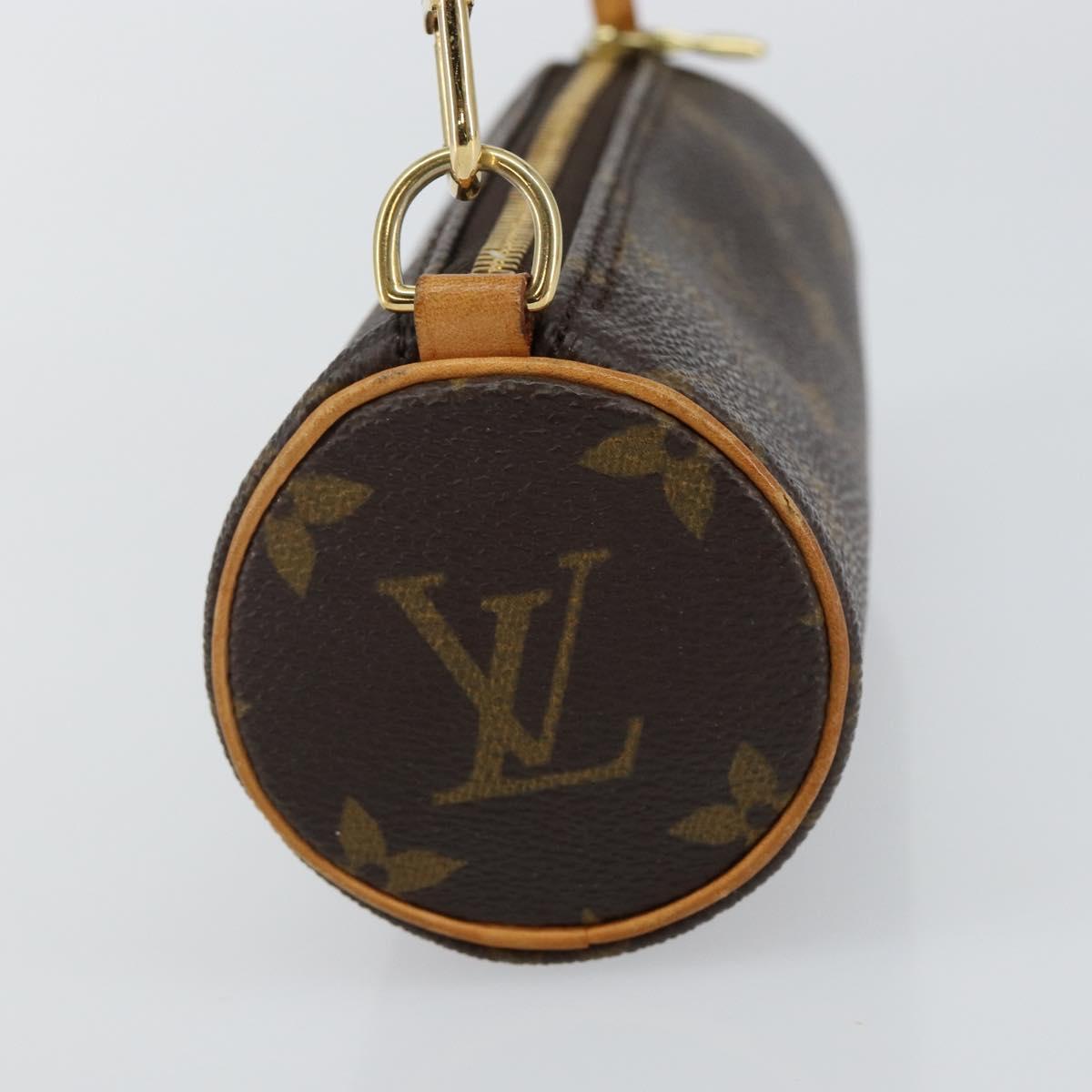 LOUIS VUITTON Monogram Papillon Pouch LV Auth 142952