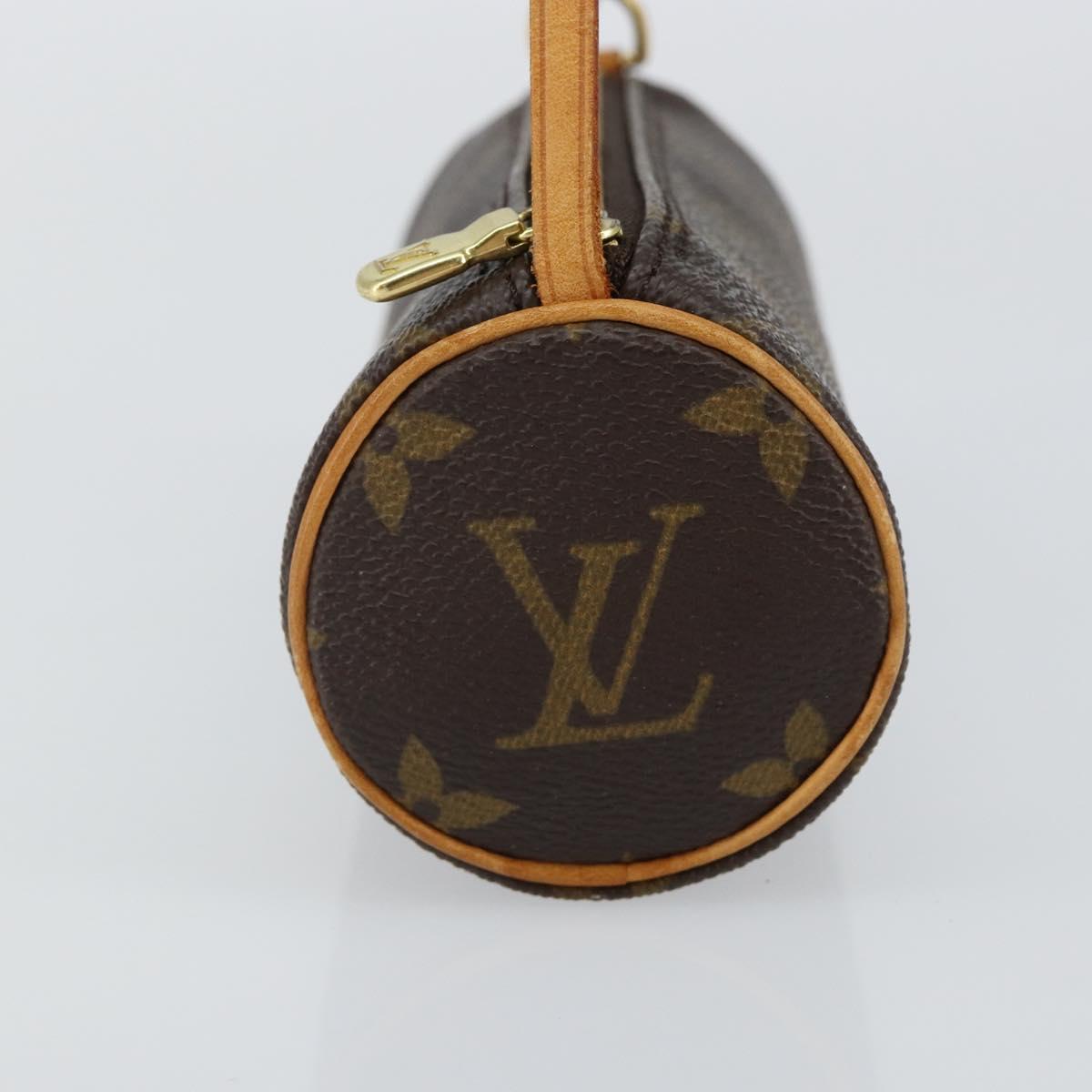 LOUIS VUITTON Monogram Papillon Pouch LV Auth 142952