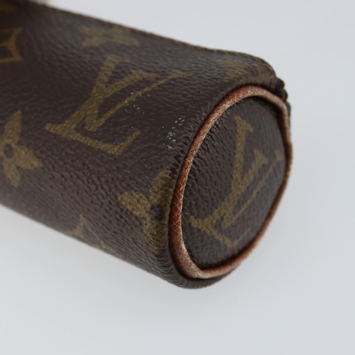 LOUIS VUITTON Monogram Etui 3 Ball de Golf Pouch M58249 LV Auth 142953