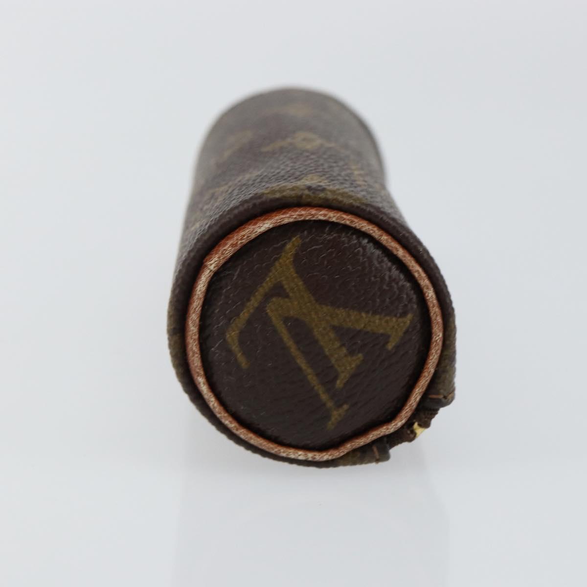 LOUIS VUITTON Monogram Etui 3 Ball de Golf Pouch M58249 LV Auth 142953