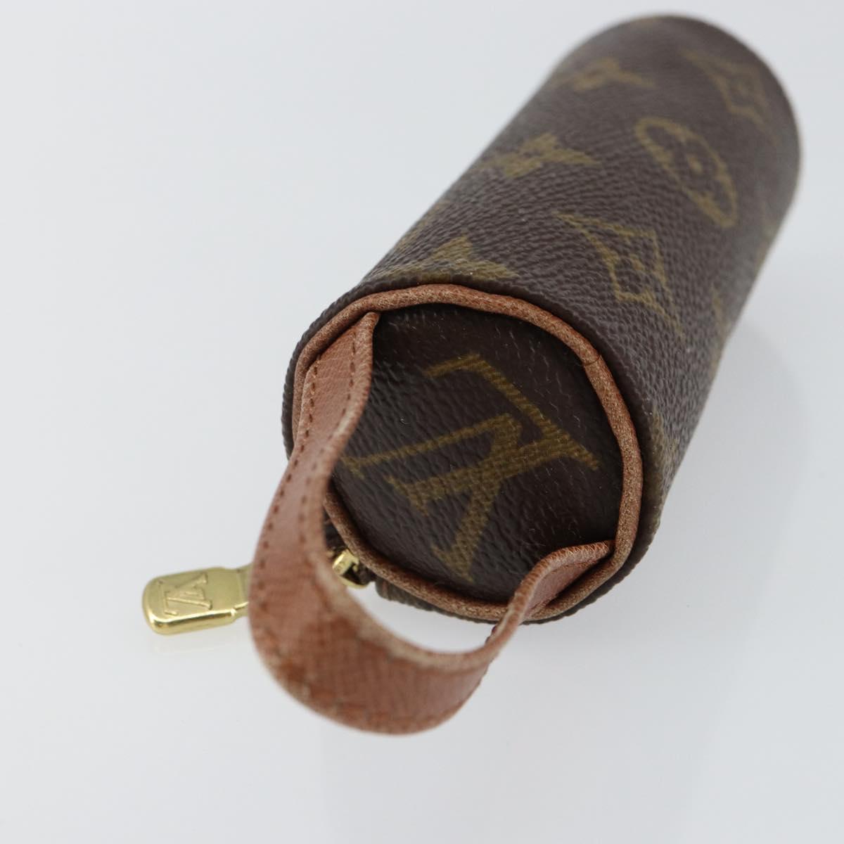 LOUIS VUITTON Monogram Etui 3 Ball de Golf Pouch M58249 LV Auth 142953