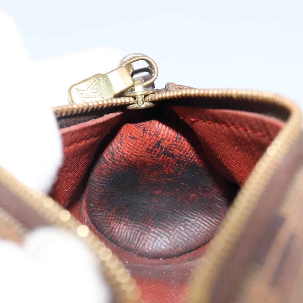 LOUIS VUITTON Damier Ebene Papillon Pouch LV Auth 142954