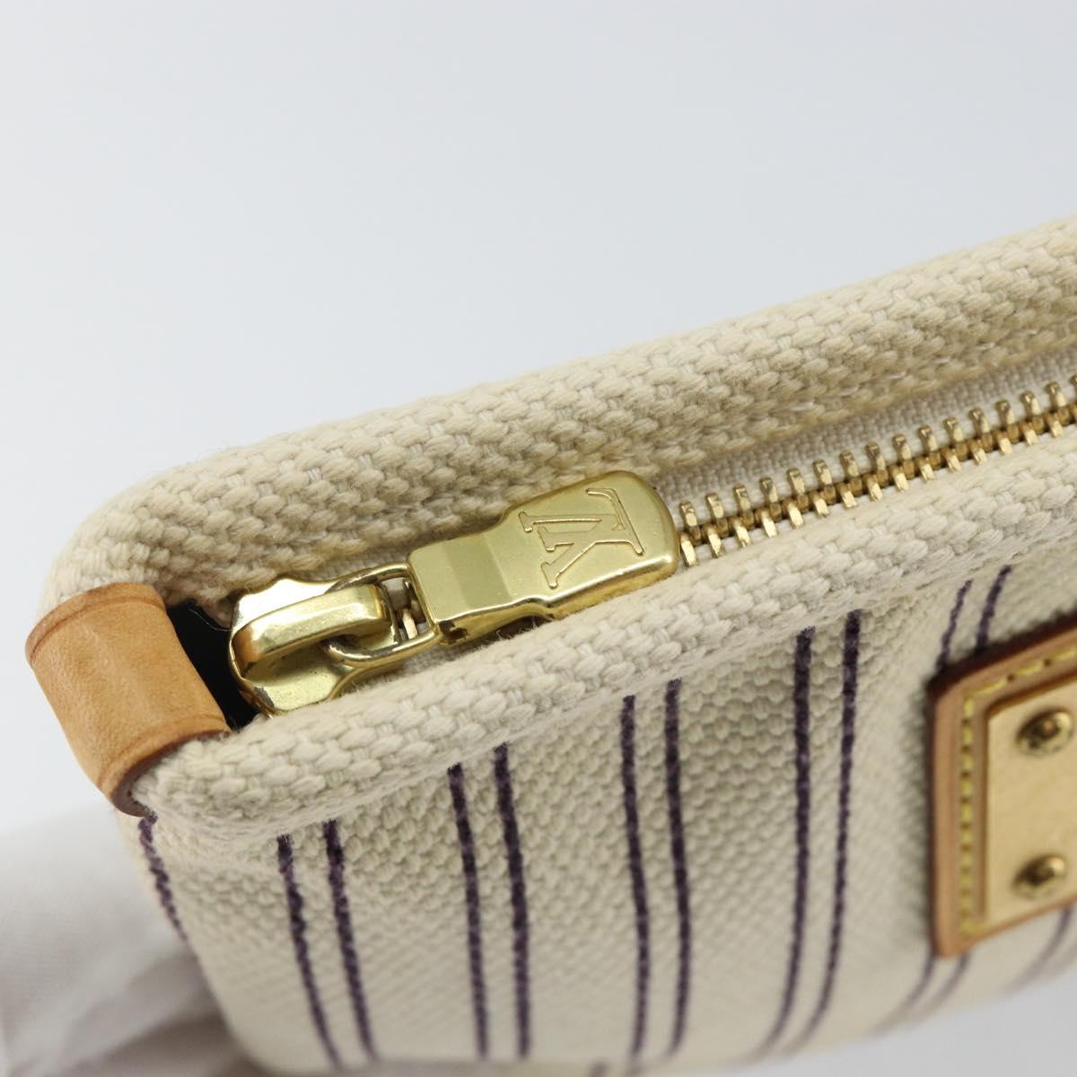 LOUIS VUITTON Antigua Pochette Platform PM Pouch Beige M40069 LV Auth 142957
