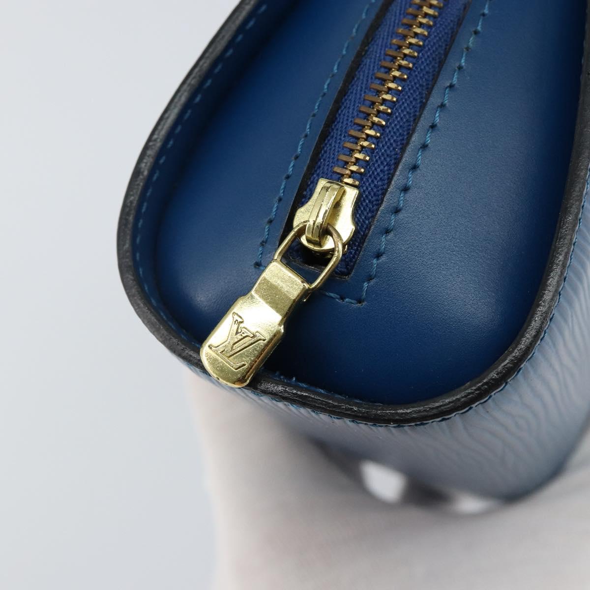 LOUIS VUITTON Epi Dauphine PM Pouch Blue M48445 LV Auth 142961