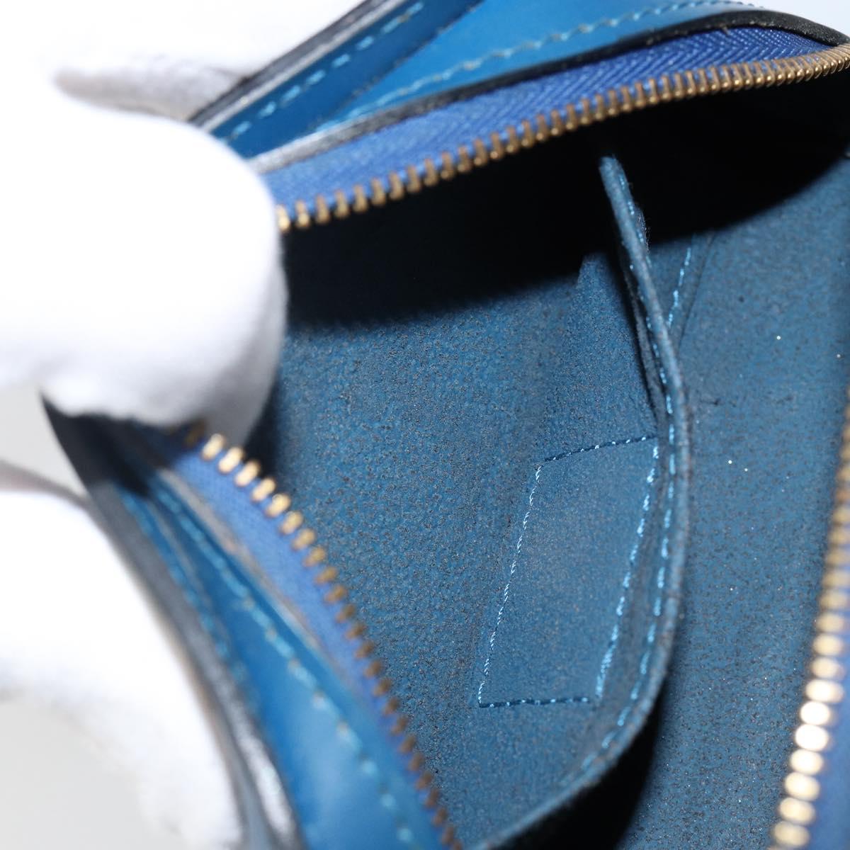 LOUIS VUITTON Epi Dauphine PM Pouch Blue M48445 LV Auth 142961