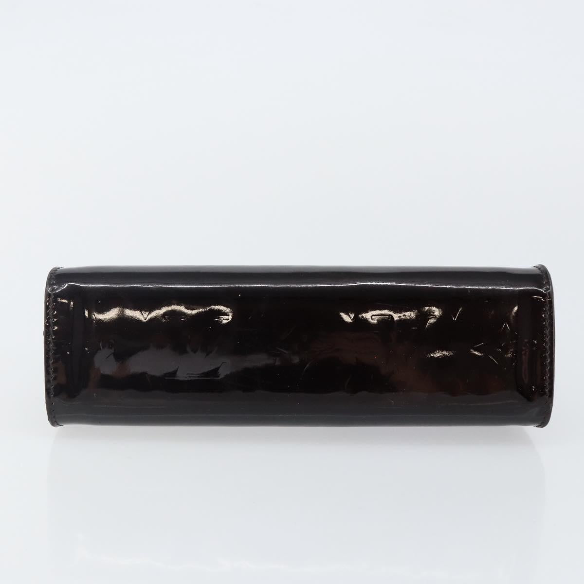 LOUIS VUITTON Monogram Vernis Trousse Cosmetics Amarante M93564 LV Auth 142963