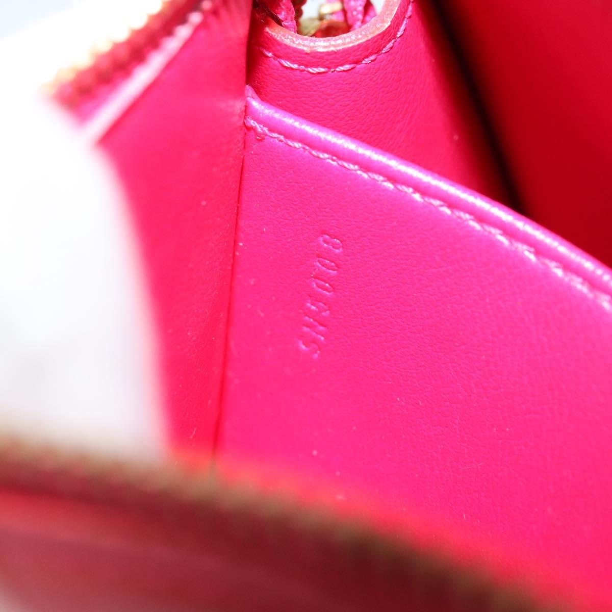 LOUIS VUITTON Monogram Vernis Trousse Cosmetic Pouch Rose Pop M93647 Auth 142964A