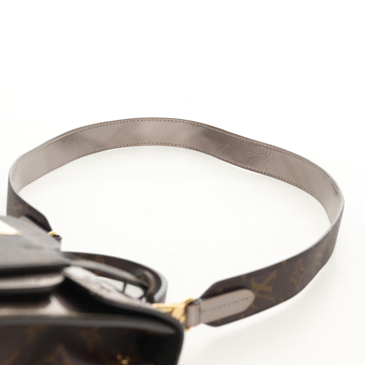 LOUIS VUITTON Monogram Vernis Spring Street PM Bag Silver M90567 LV Auth 142967V