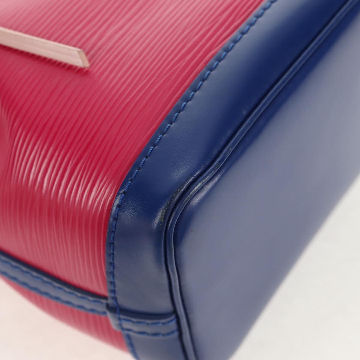 LOUIS VUITTON Epi Nano Noe Shoulder Bag Pink Blue Red M42502 LV Auth 142968V