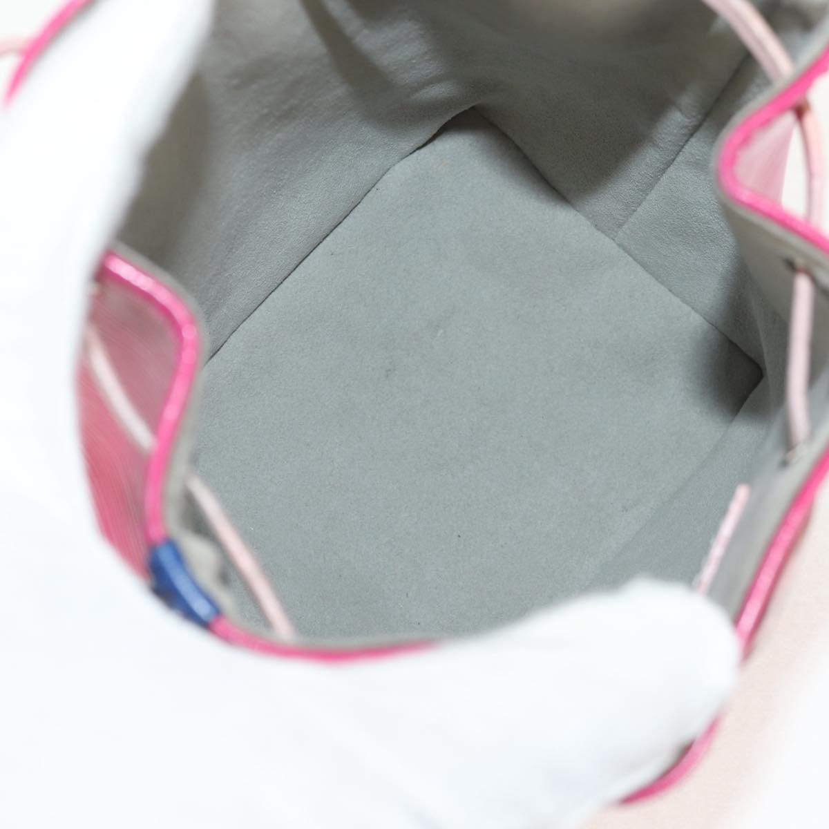 LOUIS VUITTON Epi Nano Noe Shoulder Bag Pink Blue Red M42502 LV Auth 142968V