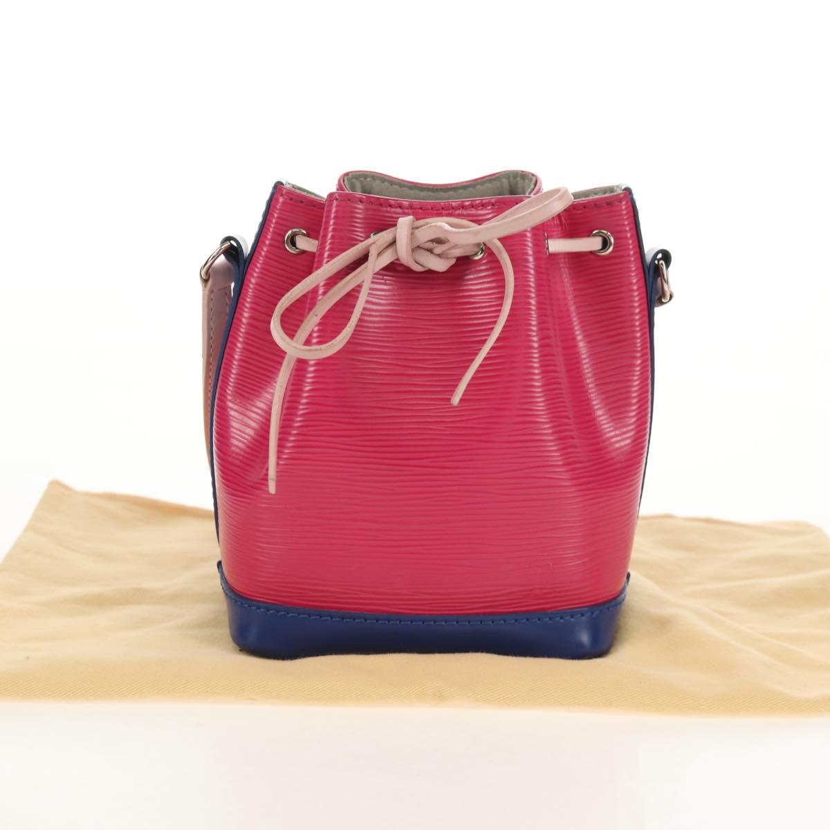 LOUIS VUITTON Epi Nano Noe Shoulder Bag Pink Blue Red M42502 LV Auth 142968V