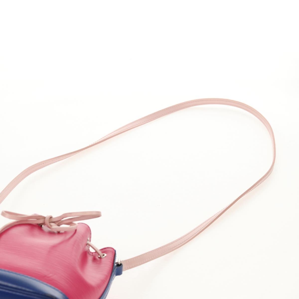 LOUIS VUITTON Epi Nano Noe Shoulder Bag Pink Blue Red M42502 LV Auth 142968V