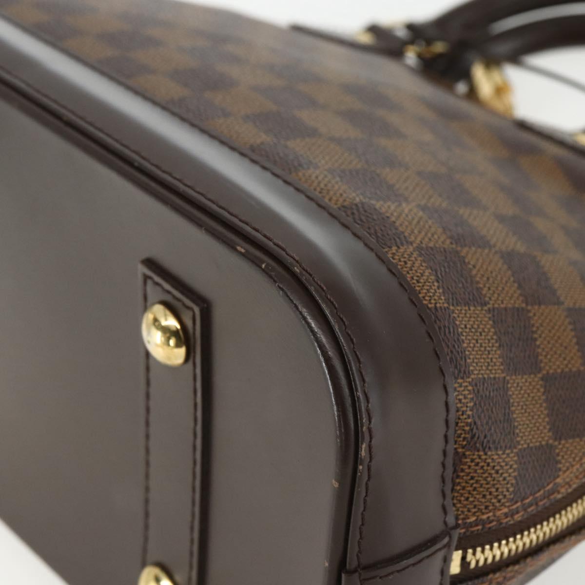 LOUIS VUITTON Damier Ebene Alma PM Hand Bag N53151 LV Auth 142969V