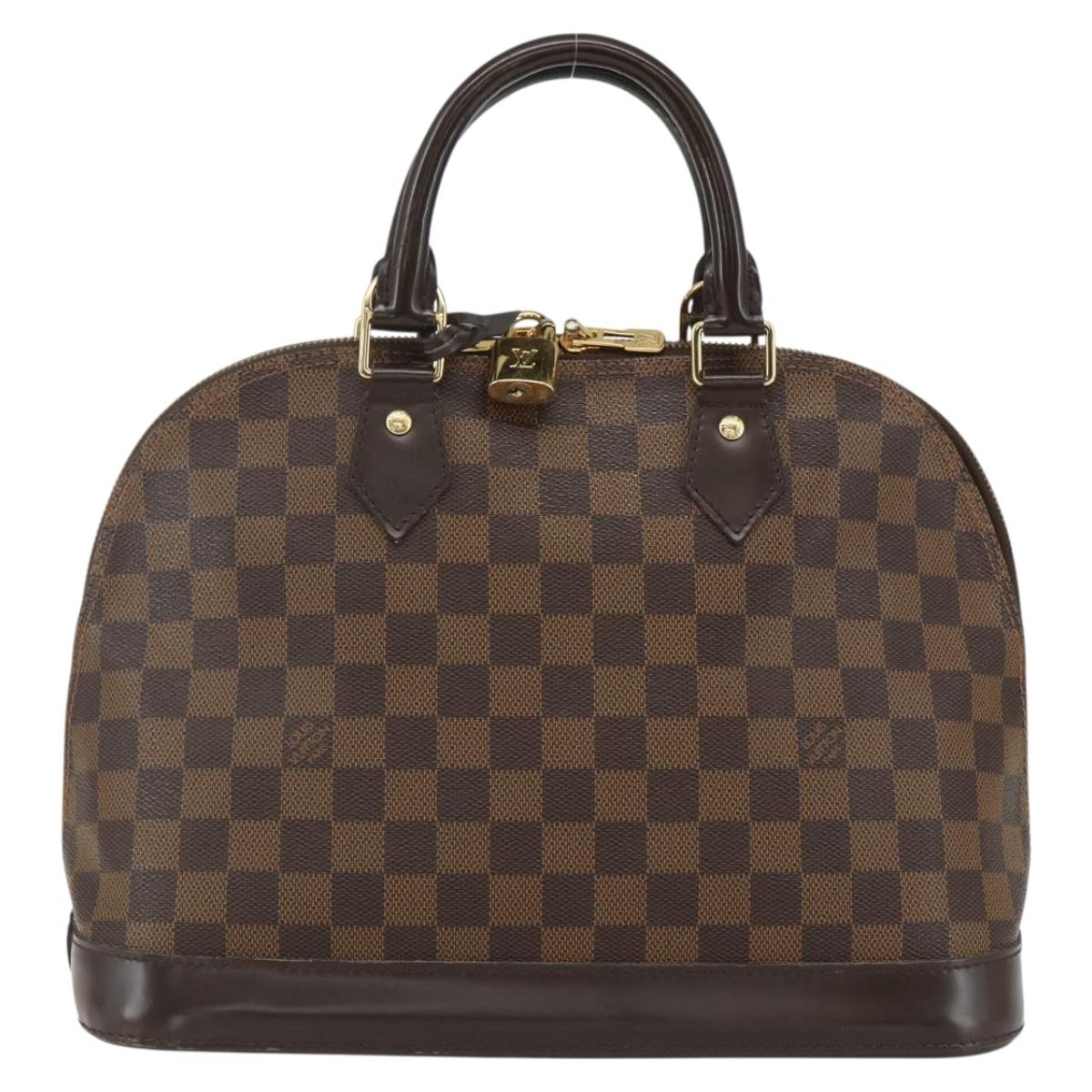 LOUIS VUITTON Damier Ebene Alma PM Hand Bag N53151 LV Auth 142969V