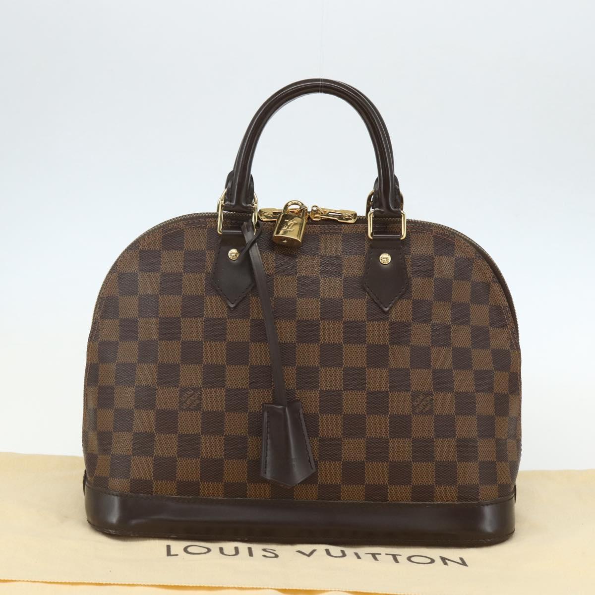 LOUIS VUITTON Damier Ebene Alma PM Hand Bag N53151 LV Auth 142969V