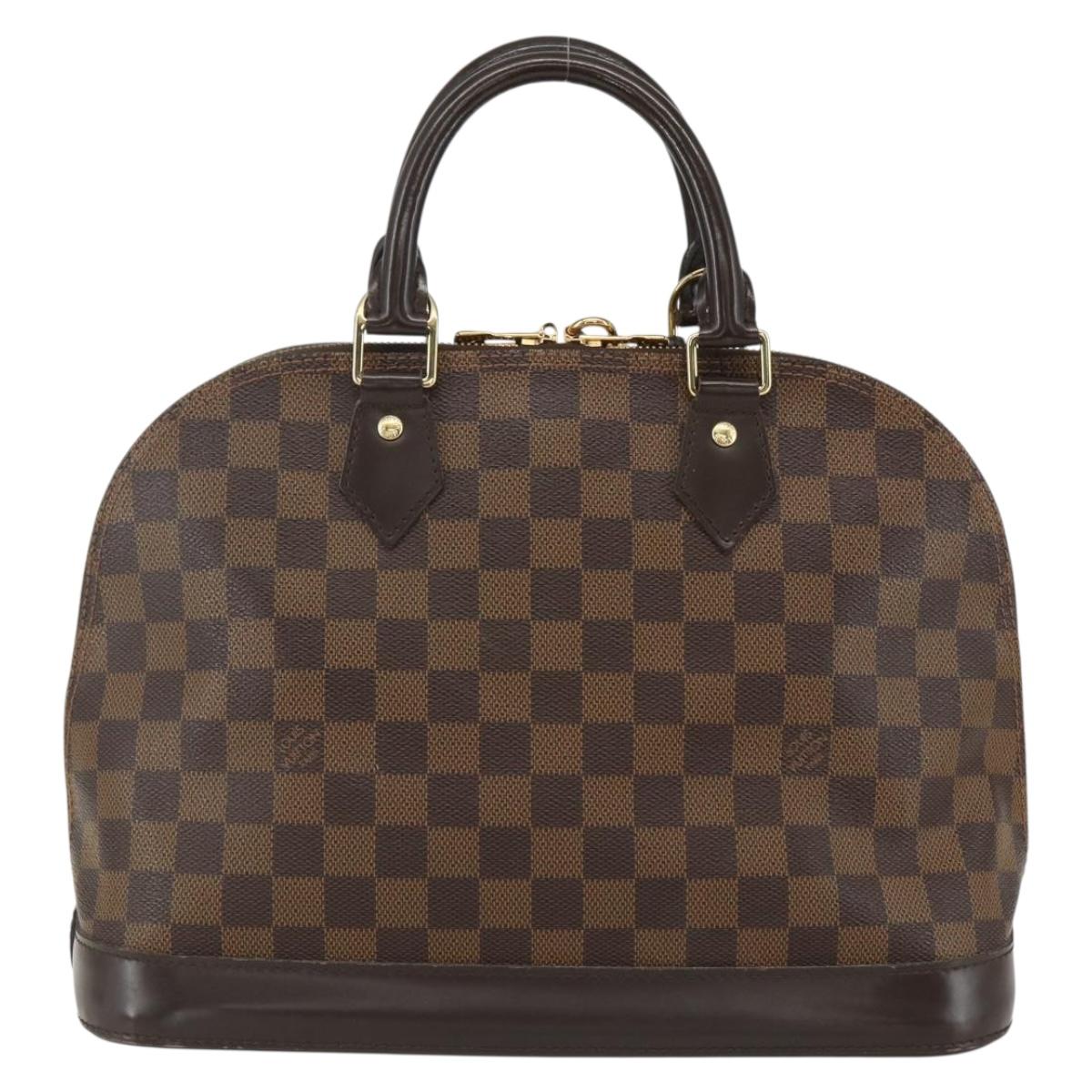 LOUIS VUITTON Damier Ebene Alma PM Hand Bag N53151 LV Auth 142969V