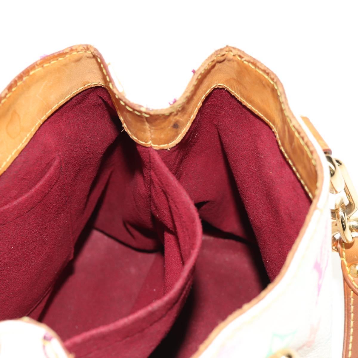 LOUIS VUITTON Monogram Multicolor Audra Hand Bag White M40047 LV Auth 142970