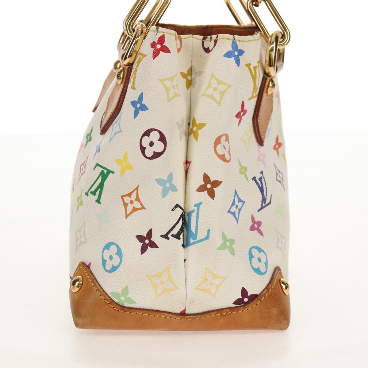 LOUIS VUITTON Monogram Multicolor Audra Hand Bag White M40047 LV Auth 142970