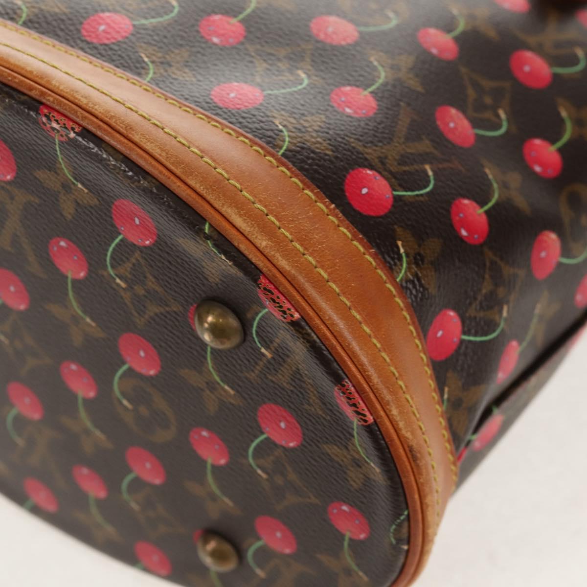 LOUIS VUITTON Monogram Cherry Bucket PM Shoulder Bag M95012 LV Auth 142971V