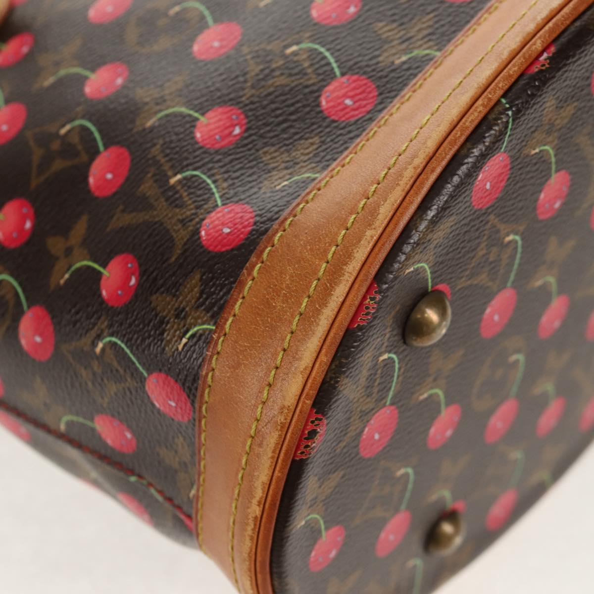 LOUIS VUITTON Monogram Cherry Bucket PM Shoulder Bag M95012 LV Auth 142971V