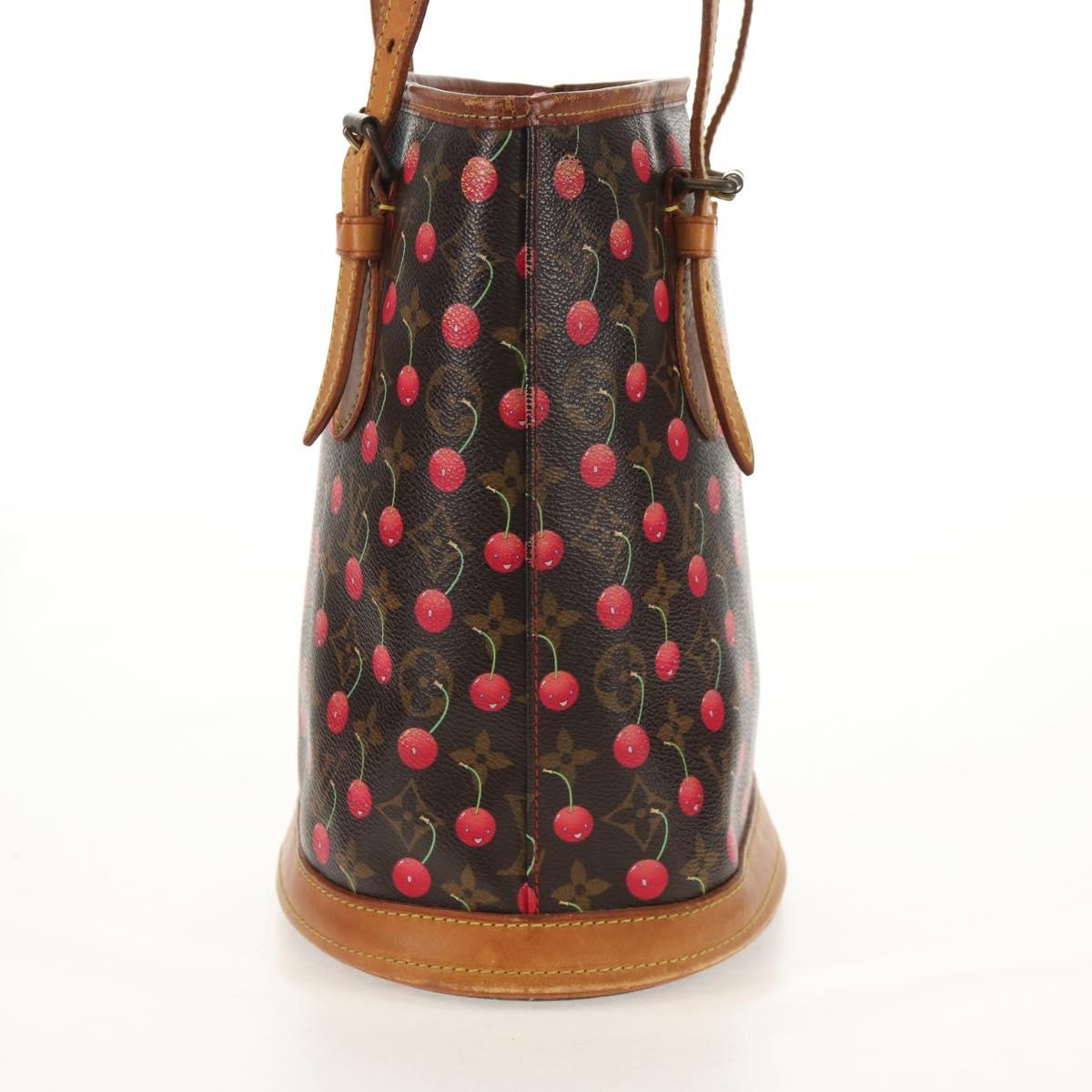 LOUIS VUITTON Monogram Cherry Bucket PM Shoulder Bag M95012 LV Auth 142971V