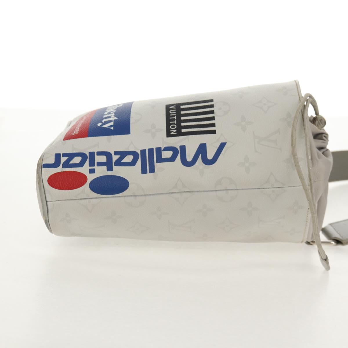 LOUIS VUITTON Monogram White Chalk Sling bag Bag Bron M44629 LV Auth 142973V