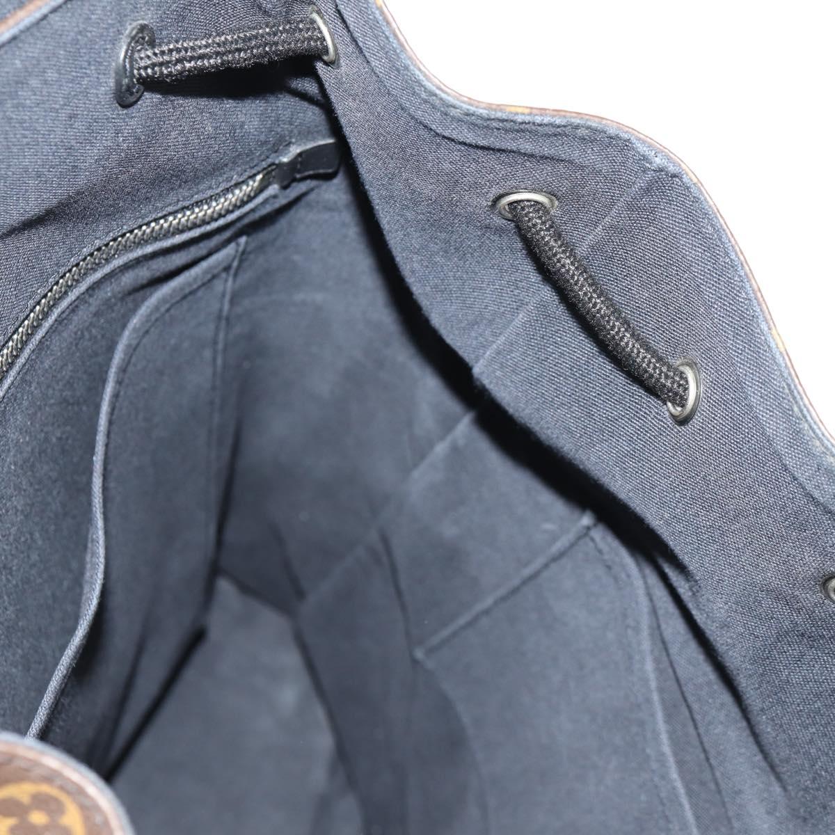 LOUIS VUITTON Monogram Macassar Christopher MM Backpack M43735 LV Auth 142974V