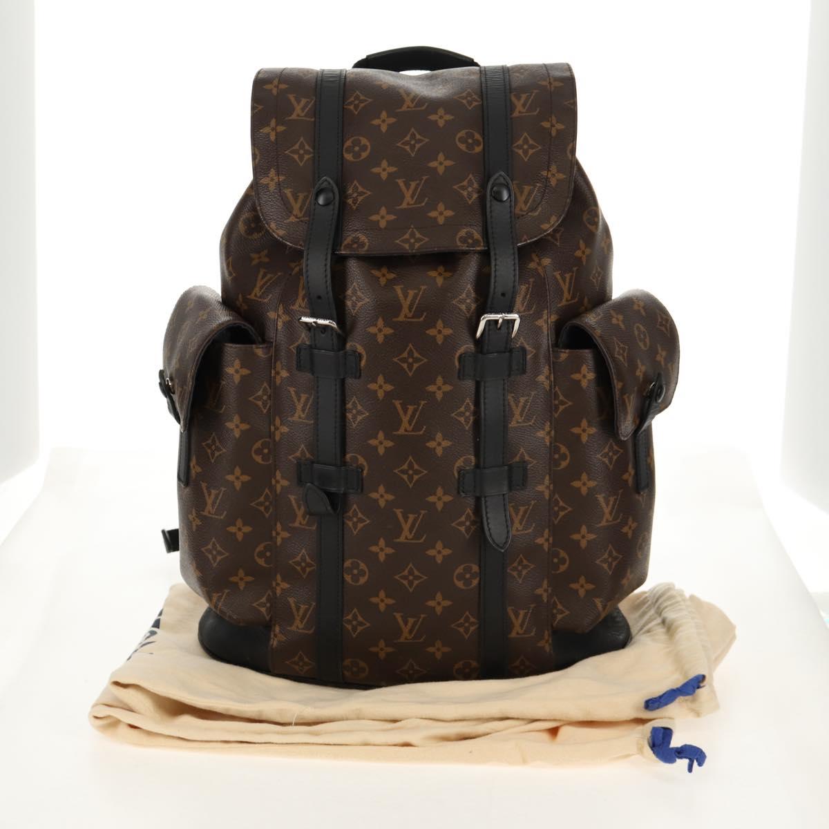 LOUIS VUITTON Monogram Macassar Christopher MM Backpack M43735 LV Auth 142974V
