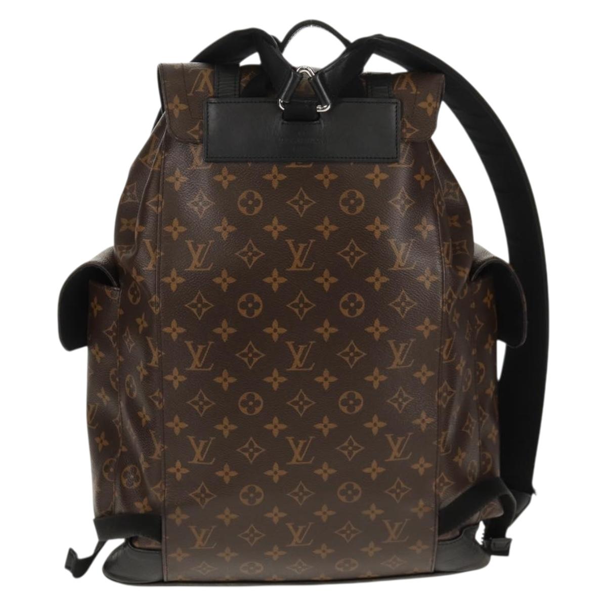 LOUIS VUITTON Monogram Macassar Christopher MM Backpack M43735 LV Auth 142974V