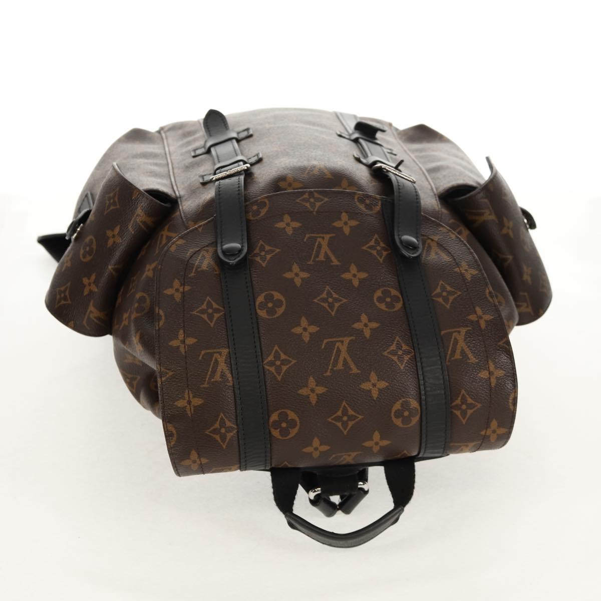 LOUIS VUITTON Monogram Macassar Christopher MM Backpack M43735 LV Auth 142974V