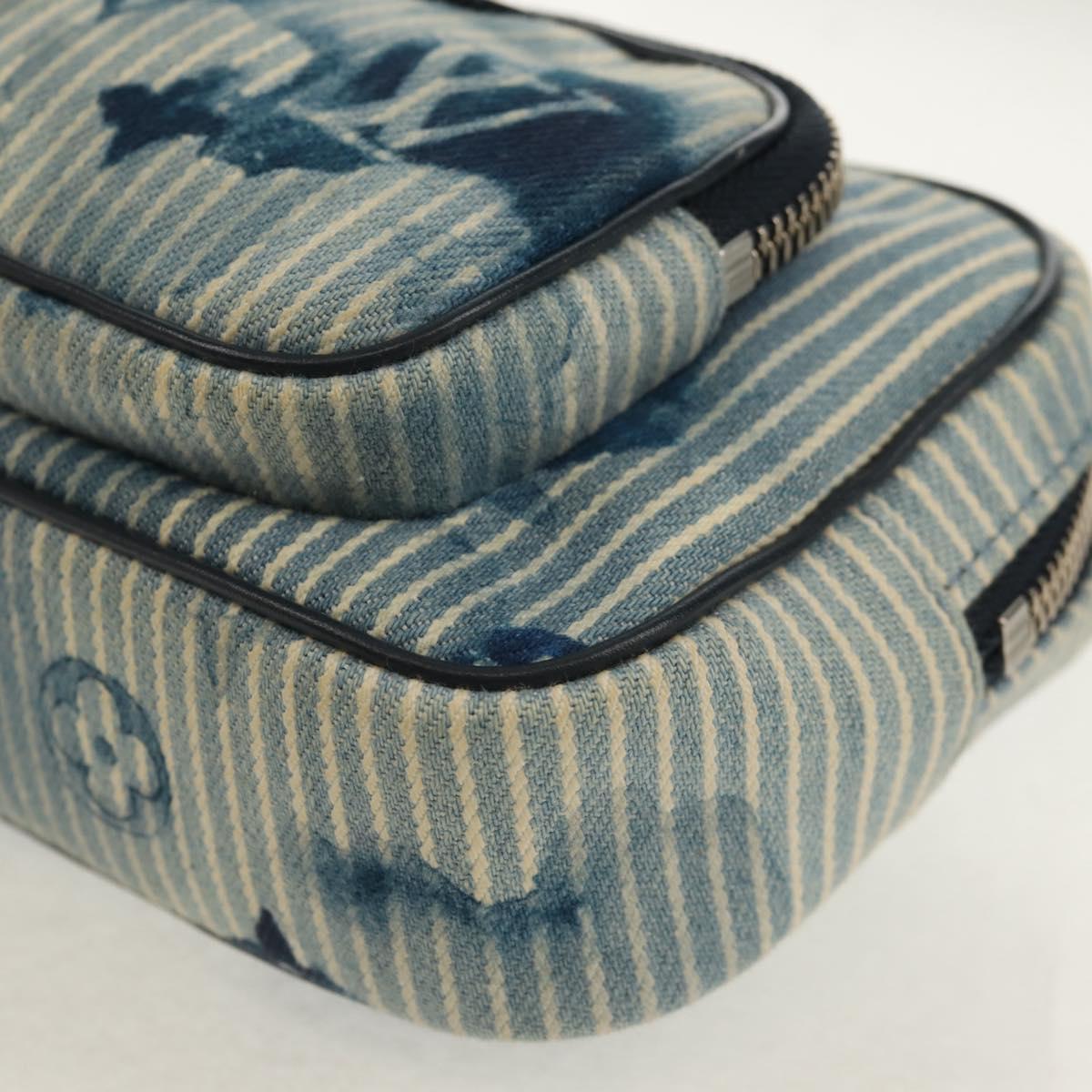LOUIS VUITTON Monogram Watercolor Outdoor Pochette Bag Blue M80462 Auth 142975V