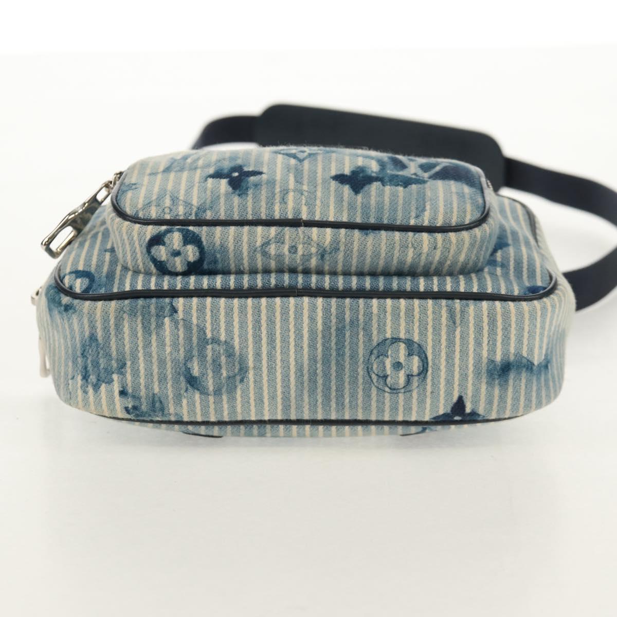 LOUIS VUITTON Monogram Watercolor Outdoor Pochette Bag Blue M80462 Auth 142975V