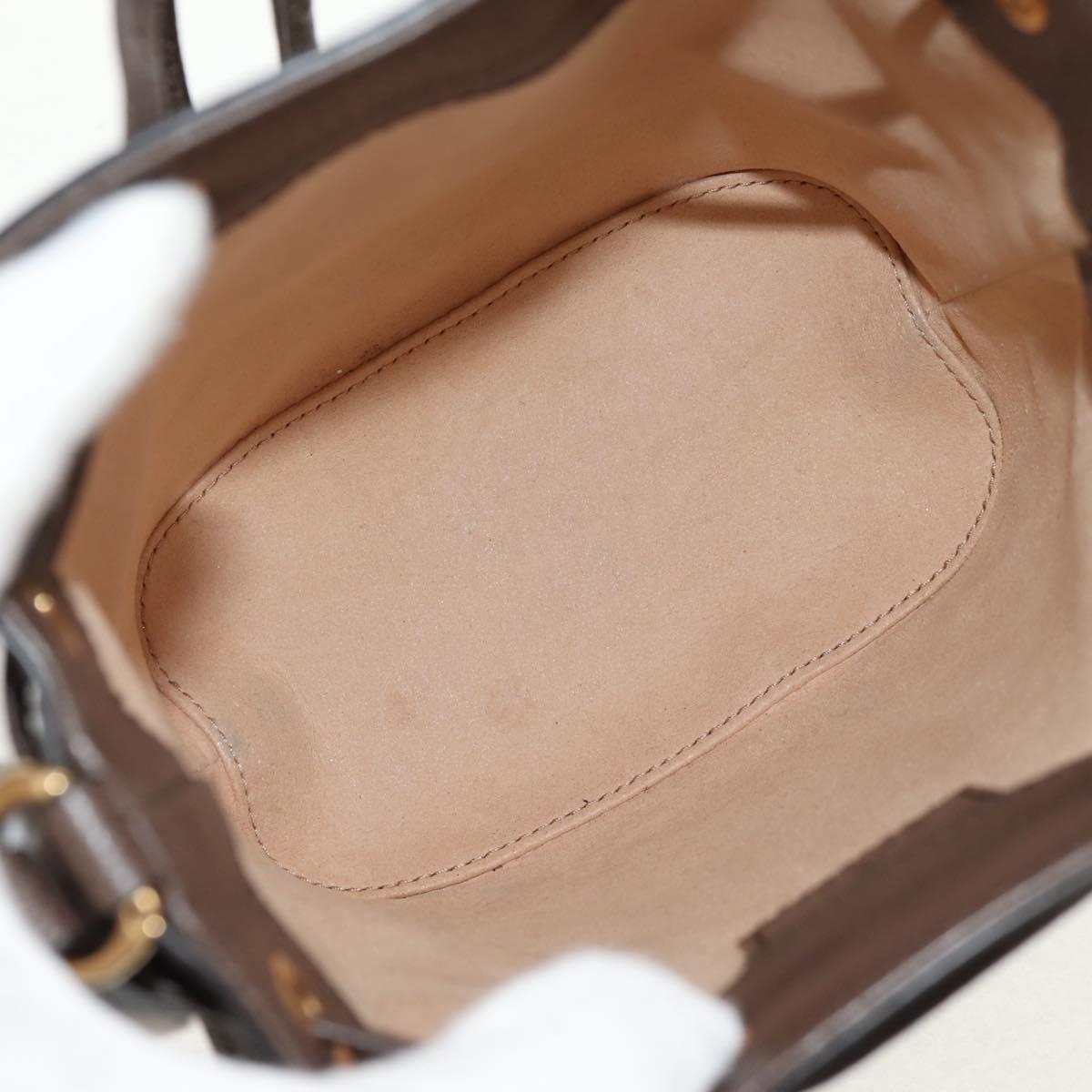 GUCCI GG Supreme Web Sherry Offdia Mini Bucket Bag PVC 550620 Auth 142976SAM