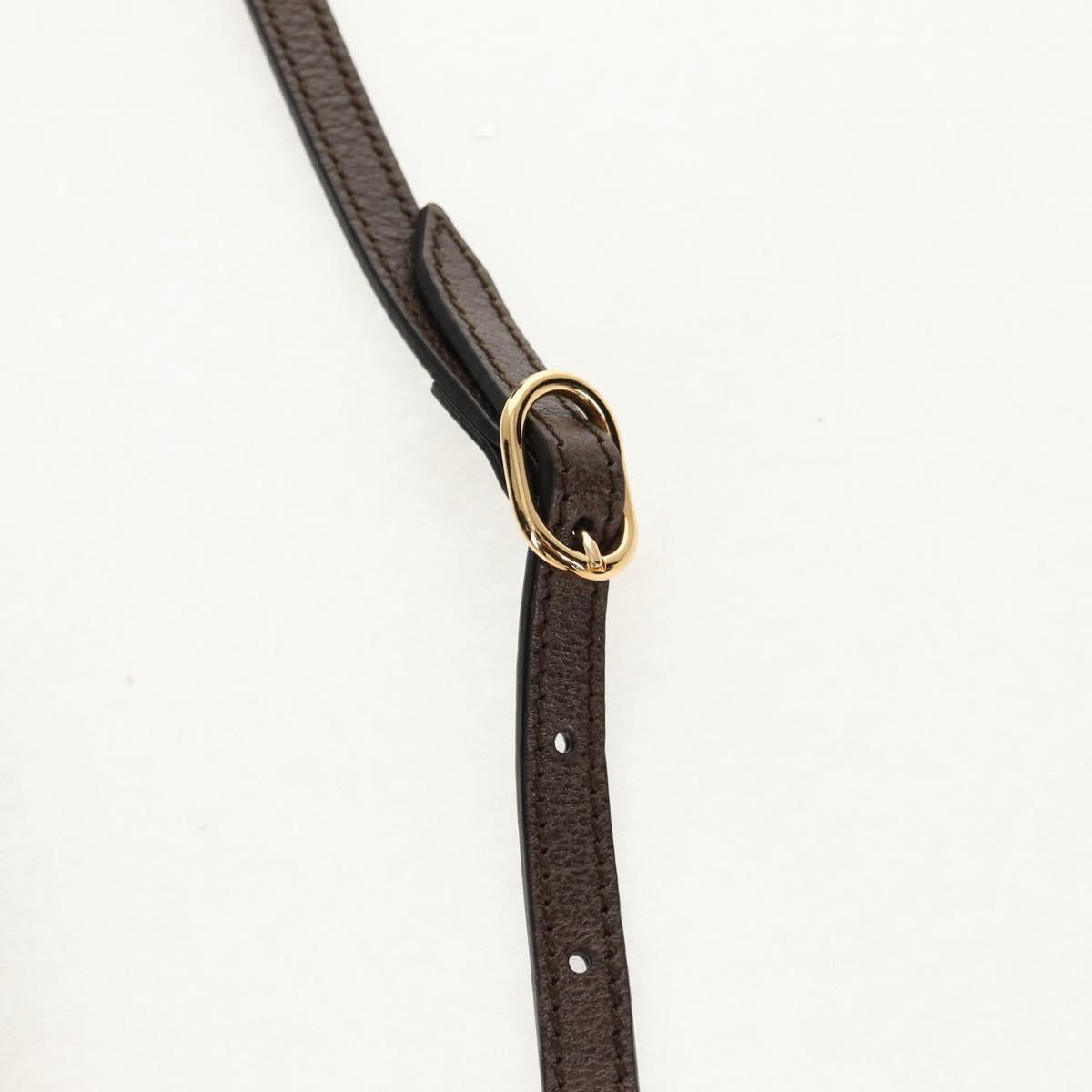 GUCCI GG Supreme Web Sherry Offdia Mini Bucket Bag PVC 550620 Auth 142976SAM