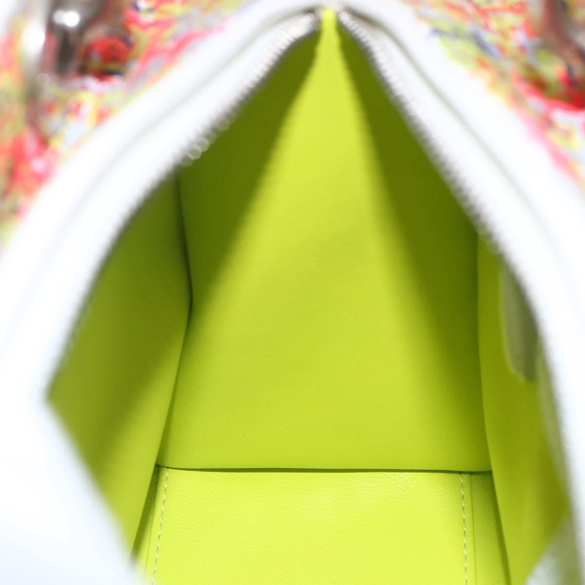 Christian Dior Lady Dior Bag Tweed 2way Multicolor Silver Auth 142980SM