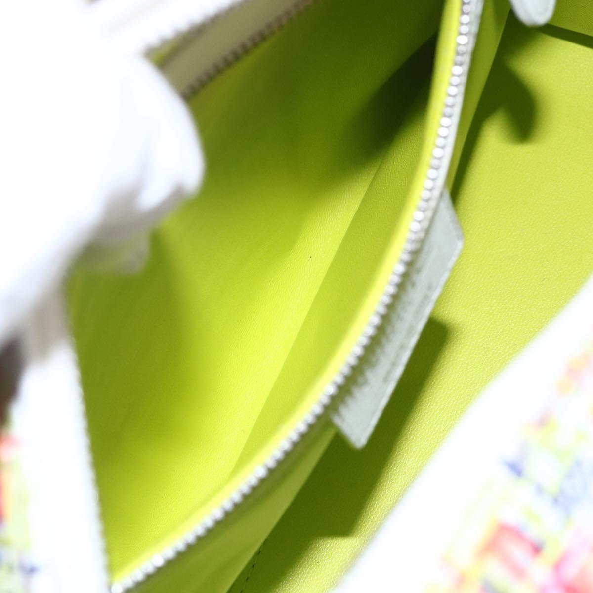 Christian Dior Lady Dior Bag Tweed 2way Multicolor Silver Auth 142980SM