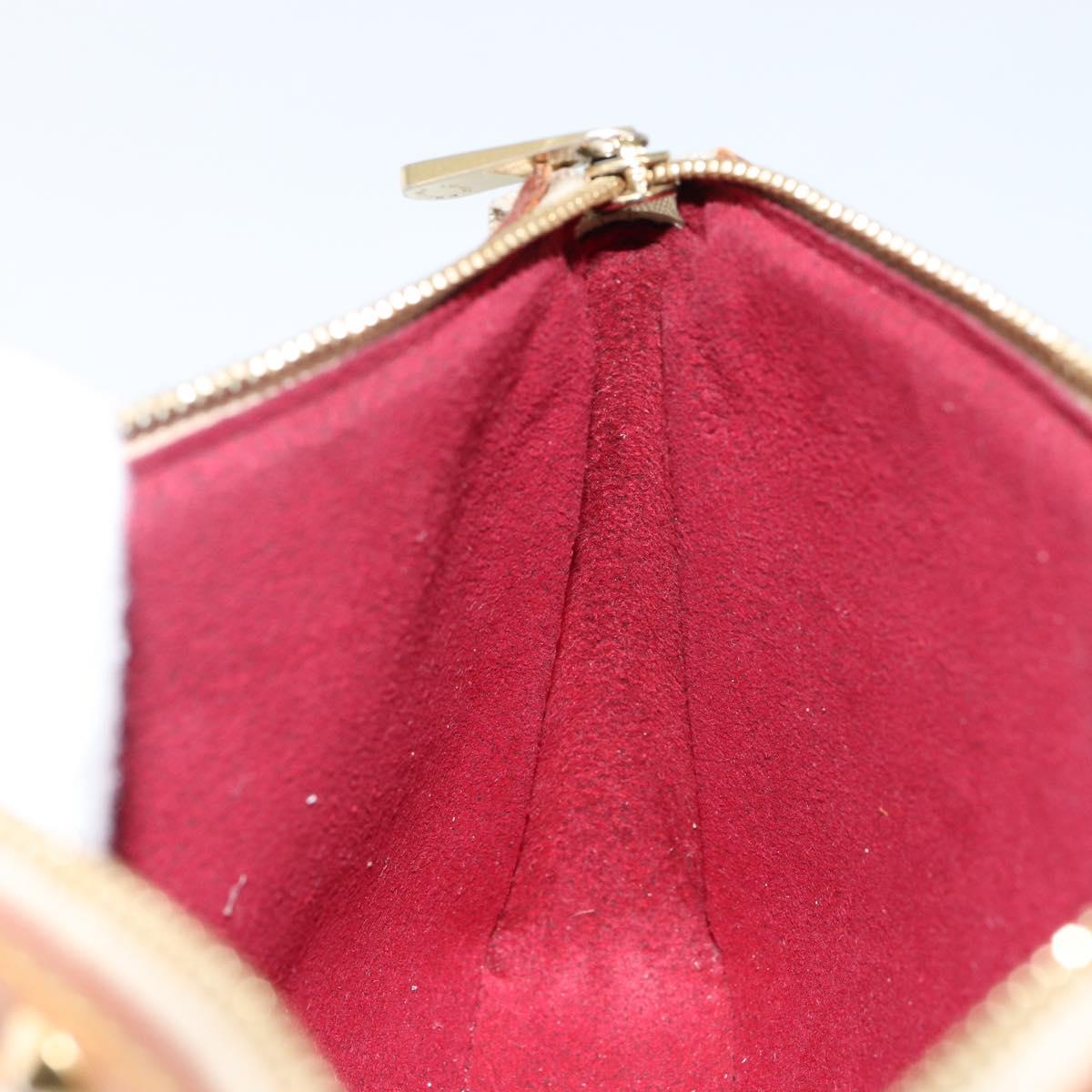 LOUIS VUITTON Monogram Multicolor Pochette Pouch White M92649 LV Auth 142992