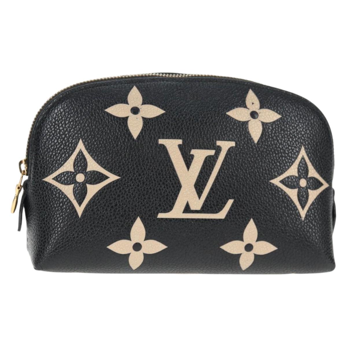 LOUIS VUITTON Monogram Empreinte Pochette Cosmetic PM Pouch M59086 Auth 142995M