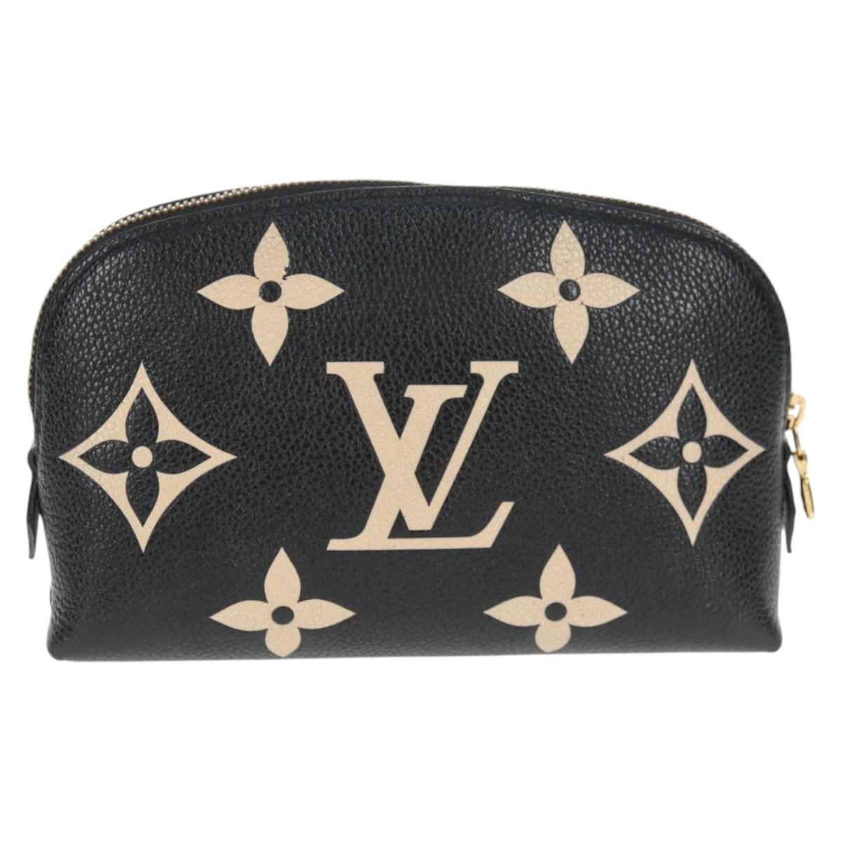 LOUIS VUITTON Monogram Empreinte Pochette Cosmetic PM Pouch M59086 Auth 142995M