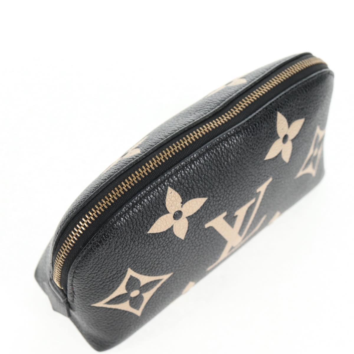 LOUIS VUITTON Monogram Empreinte Pochette Cosmetic PM Pouch M59086 Auth 142995M