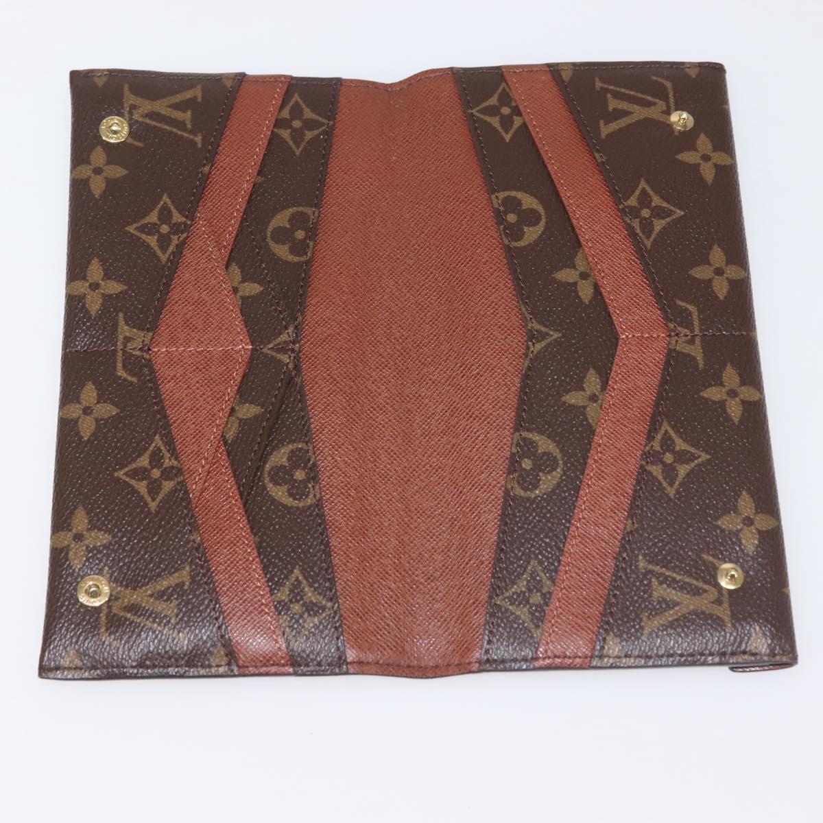 LOUIS VUITTON Monogram Portefeuille Origami Ron Long Wallet M40487 Auth 142999
