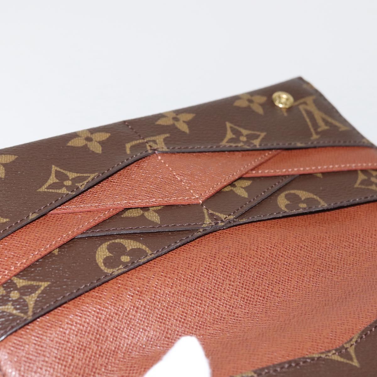 LOUIS VUITTON Monogram Portefeuille Origami Ron Long Wallet M40487 Auth 142999