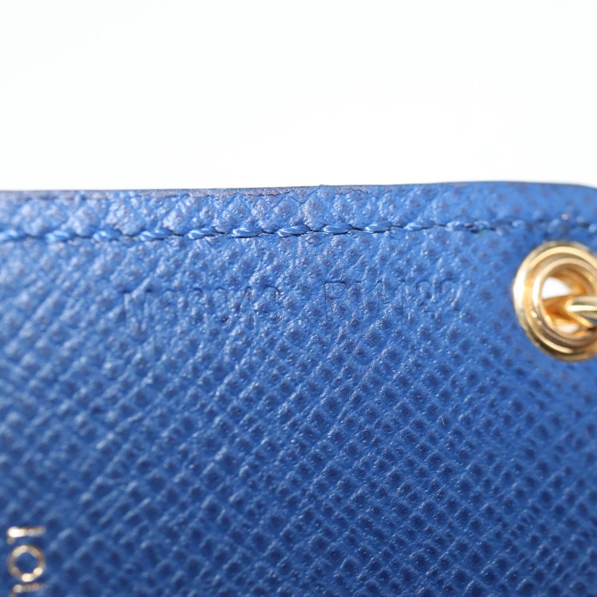 LOUIS VUITTON Damier Azur Porte Cles Illustrious Room Charm M66943 Auth 143019V