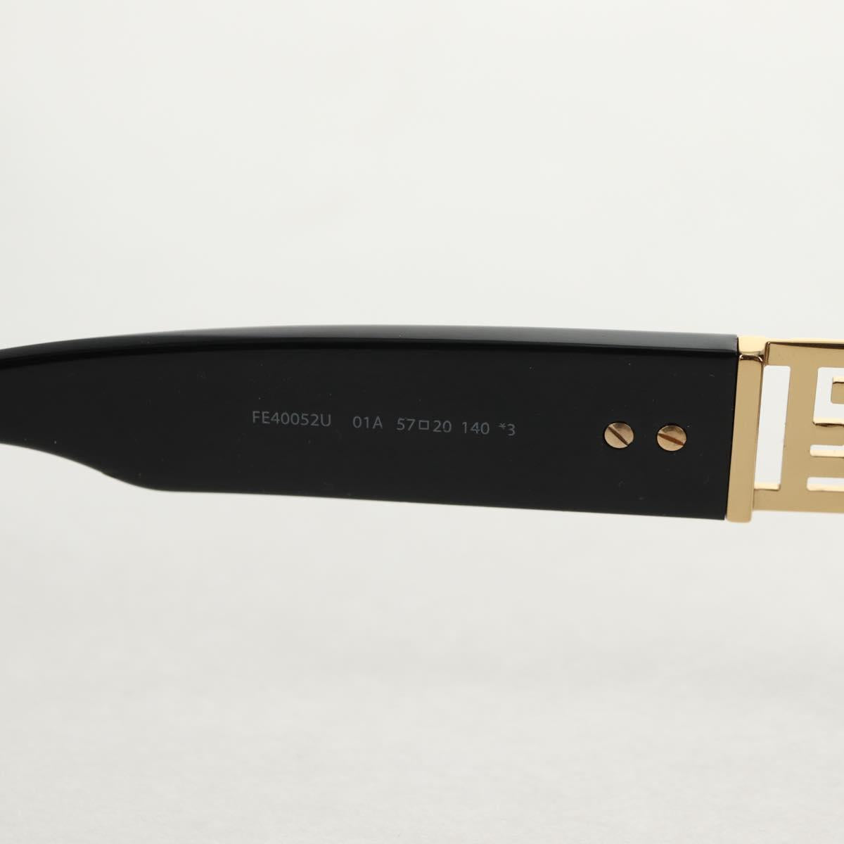 FENDI Fenderche Versace Collaboration Sunglasses metal Black Auth 143020M